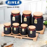 ست ادویه و پاسماوری چوبی مشکی